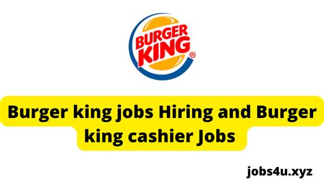 burger king jobs hiring near me